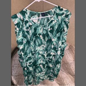 Kaari Blue Sleeveless Blouse